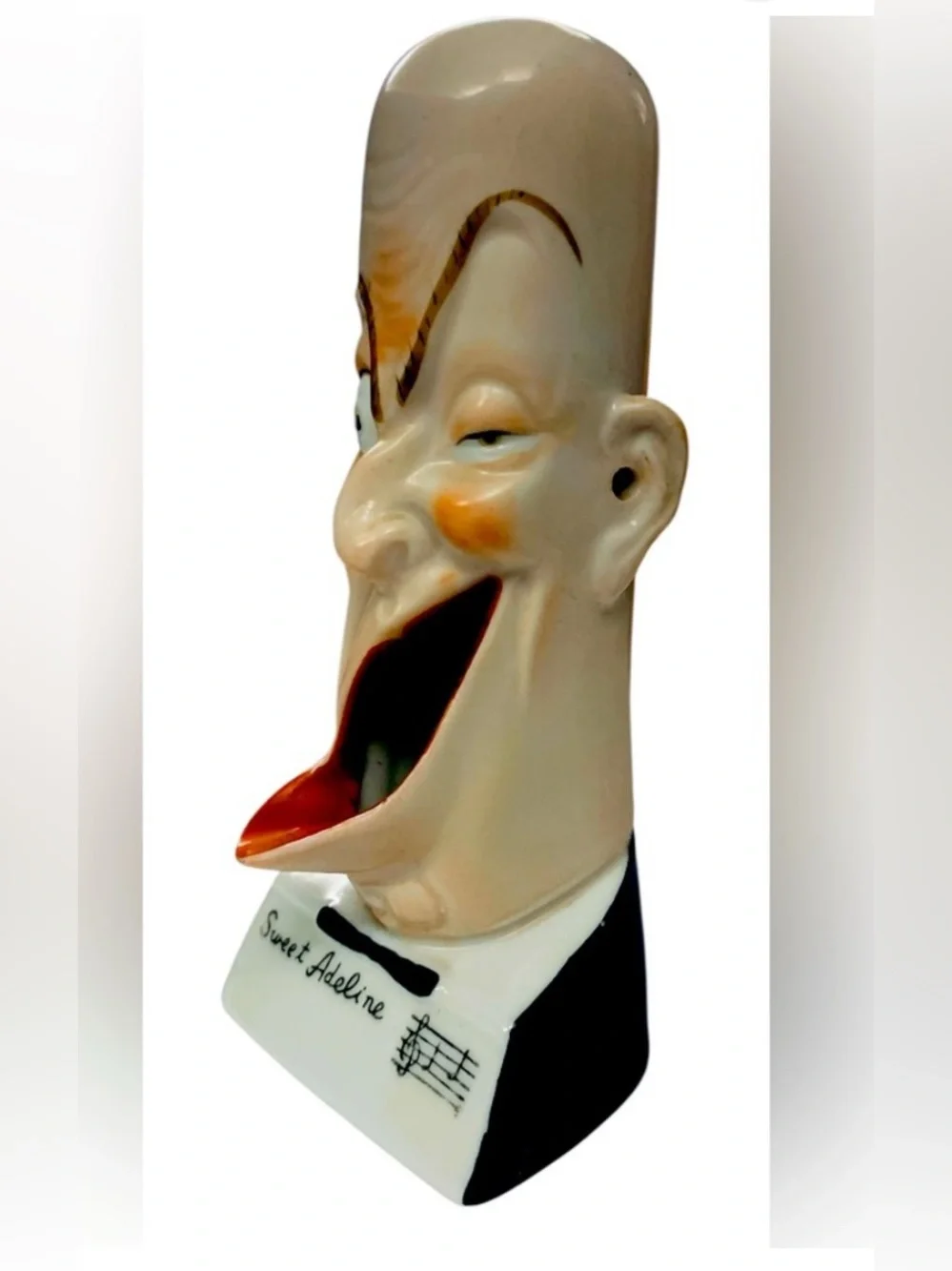 Rare, Antique(1910) Schafer & Vater Porcelain‎ Singing Barber, Occupied Japan